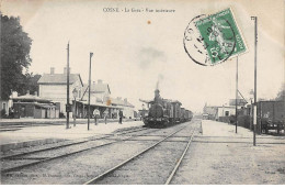 58 - N°73092 - COSNE - La Gare - Vue Intérieure - Un Train - Cosne Cours Sur Loire