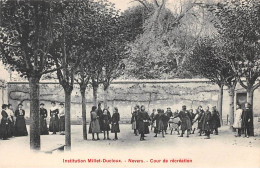 58 .n° 107479 . Nevers .institution Millet Ducloux .cours De Recreation . - Nevers
