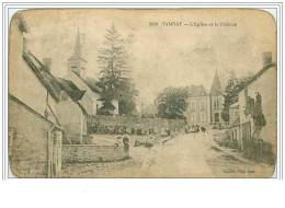 58.TAMNAY EN BAZOIS.L'EGLISE ET LE CHATEAU.COINS ARRONDIS - Autres & Non Classés