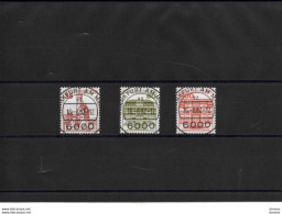 BERLIN 1982 Châteaux Yvert 632-634 Oblitéré Cote : 3,50 Euros - Used Stamps