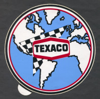 TEXACO Fuel Carburant Essence Petrol, Formula 1 Racing, Big Sticker Autocollant - Stickers