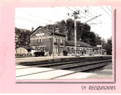 59 - RECQUIGNIES - SAN64096 - La Gare - Carte Photo - Sonstige & Ohne Zuordnung