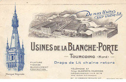 59 - N°75864 - TOURCOING - Usines De La Blanche-Porte - De Nos Usines Sur Votre Lit - Carte Publicitaire - Tourcoing