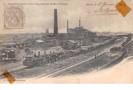 59.n°57217.fosse Saint Louis.usine à Briquettes.mines.trains - Andere & Zonder Classificatie