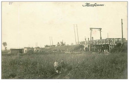 59.MARCHIENNES.n°95.CONSTRUCTION D'UN PONT DE CHEMIN DE FER PAR LE GENIE ALLEMAND.CP PHOTO - Andere & Zonder Classificatie