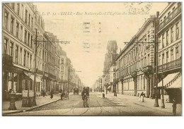 59.LILLE.n°85.RUE NATIONALE ET L'EGLISE DU SACRE COEUR - Lille