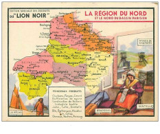 59.LA REGION DU NORD.n°218.EDITION SPECIALE DES PRODUITS DU "LION NOIR".PRINCIPAUX PRODUITS.CARTE ET LEGENDE - Sonstige & Ohne Zuordnung