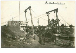 59.DOUAI.n°122.REPARATION D'UN PONT FERROVIERE PAR LE GENIE ALLEMAND.CP PHOTO - Douai