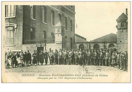 59.DENAIN.n°185.ANCIENS ETABLISSEMENTS CAIL PENDANT LA GREVE (OCCUPES PAR LE 124eme REGIMENT D'INFANTERIE) - Denain