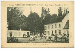 59.CAPELLES.n°91.PAR TEMPLEUVES.MAISON FLORIMOND DESPREZ Vve ET FILS.COUR CENTRALE DE LA FERME DE WATTINES.RARE - Cappelle La Grande