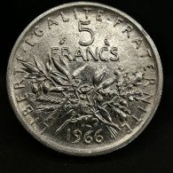 5 FRANCS SEMEUSE ARGENT 1966 FRANCE / SILVER - 5 Francs