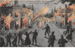 60 - CREIL - SAN26223 - La Guerre - Rue Gambetta Incendiée Par Les Allemands - Creil