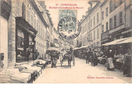 60 - COMPIEGNE - SAN42491 - Rue Saint Corneille - Jour De Marché - Compiegne