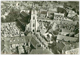 59.SIN LE NOBLE.n°225.L'EGLISE SAINT MARTIN.CPSM.EN AVION AU DESSUS DE.... - Sin Le Noble