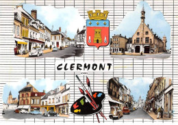 60 - SAN61868 - CLERMONT - Vue Générale - Combier - CPSM 10x15 Cm - Ermenonville