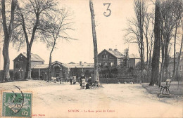 60 - NOYON - SAN42489 - La Gare Prise Du Cours - Noyon