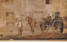 60 - N°64874 - PRECY-SUR-OISE - Mr Ménard, Père Et Fils - Attelage - Carte Photo - Précy-sur-Oise