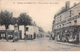 60 - N°150593 - Crépy-en-valois - Place Du Paon - Rue De Paris - Grand Bazar Parisien - Crepy En Valois