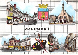 60 .n°kri10999 . Clermont . Multivue  .n°e . Edition Spadem . Sm 10X15 Cm . - Clermont