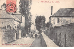 60 .n° 107551 . Guiscard .rue De L Eglise .enfants . - Guiscard