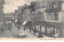 60 .n° 107536 . Clermont .mercerie M Blanchard .maison Roux .attelage .rue De Conde . - Clermont