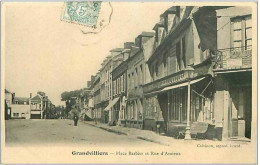 60.GRANDVILLIERS.RUE DE CALAIS.TAPISSERIES.CAFE DE LA PAIX - Grandvilliers