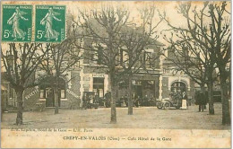 60.CREPY EN VALOIS.CAFE HOTEL DE LA GARE - Crepy En Valois
