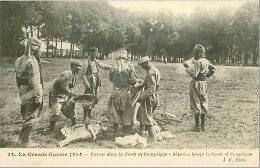 60.COMPIEGNE.TURCOS DANS LA FORET DE COMPIEGNE.LA GRANDE GUERRE 1914 - Compiegne