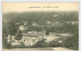 60.CLERMONT.VUE GENERALE.LA GARE - Clermont