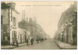 60.CHANTILLY.n°105.HOTEL DE VILLE ET BUREAU DES POSTES ET TELEGRAPHES - Chantilly