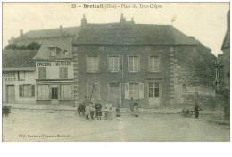 60.BRETEUIL.n°20453.PLACE DU TROU-CREPIN.EPICERIE ET MERCERIE.CAFE VERT - Breteuil