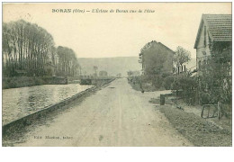 60.BORAN.n°20455.L'ECLUSE DE BORAN VUE DE L'OISE - Boran-sur-Oise