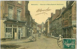 60.BEAUVAIS.RUE DE LA MANUFACTURE NATIONALE.CP TOILEE.CAFE BILLARD - Beauvais