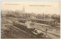 60.SAINT JUST EN CHAUSSES.n°319.LA GARE - Saint Just En Chaussee