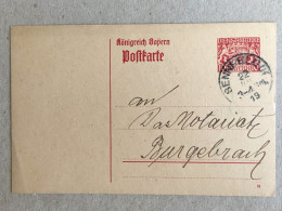 Deutschland Germany - Bayern Bavaria Used Postcard 1919 ? Notariat Burgebrach - Postal  Stationery