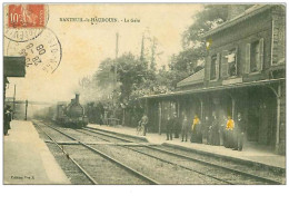 60.NANTEUIL LE HAUDOUIN.n°283.LA GARE.TRAIN.TACHES - Nanteuil-le-Haudouin