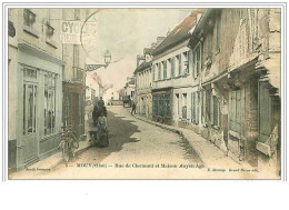 60.MOUY.RUE DE CLERMONT ET MAISON MOYEN AGE - Mouy