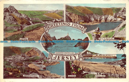 R148717 Greetings From Jersey. Multi View. D. Constance. RP. 1954 - World