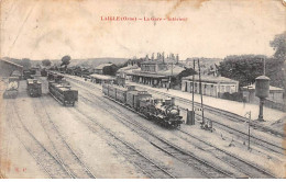 61 - LAIGLE - SAN49176 - La Gare - Intérieur - Pli - En L'état - L'Aigle