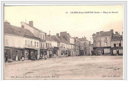 61.LE MESLE SUR SARTHE.PLACE DU MARCHE. - Le Mêle-sur-Sarthe