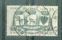 ITALIE - N°771 Obliéré - 40°anniversaire De La Victoire De 1918. Sujets Divers. - 1946-60: Afgestempeld