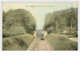 61.FLERS.L'ARRIVEE DU TRAIN DE CAEN - Flers