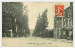 61.BELLEME.AVENUE DE LA GARE.CAFE-RESTAURANT F BOURGERIE - Sonstige & Ohne Zuordnung