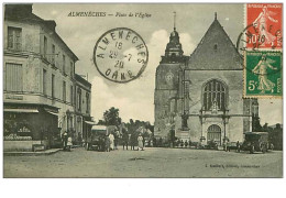 61.ALMENECHES.n°28.PLACE DE L'EGLISE.MERCERIE.RARE - Andere & Zonder Classificatie