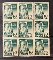 Baden - 1947 - Michel Nr. 4 Bogenteil - Postfrisch - Bade