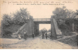 62 - BARLIN - SAN57168 - Route De Noeux - Pont Du Chemin De Fer Du Nord - Barlin