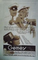 Publicité De Presse ; Poudre De Beauté Gemey - Art Déco - Publicidad
