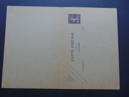 Très Belle Carte Postale Avec Réponse Payée Neuve N°. Q8 - Standard Postcards & Stamped On Demand (before 1995)