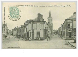 61.MOULINS LA MARCHE.CARREFOUR DE LA RUE DE L'EGLISE ET DE LA GRANDE RUE - Moulins La Marche