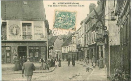 61.MORTAGNE.RUE SAINTE CROIX, COTE DES HALLES - Mortagne Au Perche